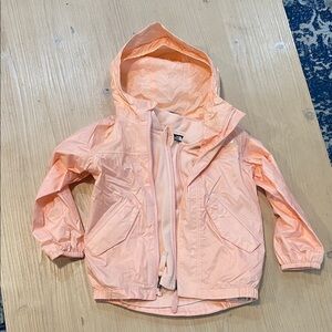 The North Face girls 2 in 1 pink rain jacket